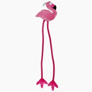 Pupbox Flamingo Tug & Squeaker Toy XS/Small & Medium/Large Nwt